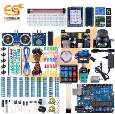 Combo of Advanced Starter Kit Compatible with Arduino Projects with Instruction (245 Item)
